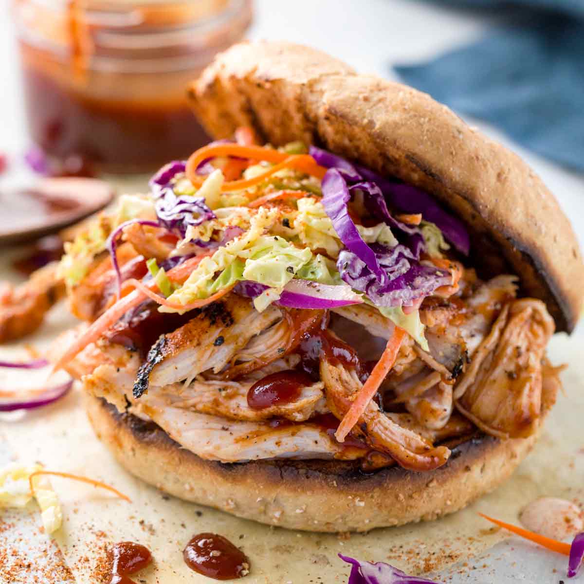 SW Pulled Smoked Chicken Sandwich